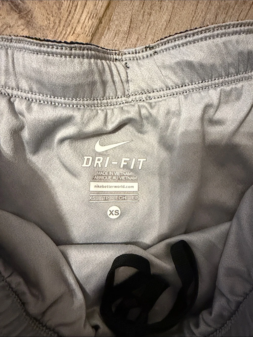 Nike Women's Black Athletic Running Shorts with White Swoosh